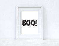 BOO Halloween Autumn Seasonal Wall Home Decor Print