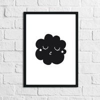 Scandinavian Cloud Children's Nursery Room Wall Decor Print