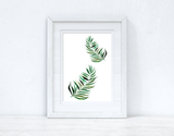 Double Trouble Tropical Leaves Summer Seasonal Wall Home Decor Print