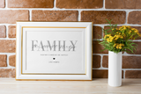 Personalised Family Surname Together Is When We Are Happiest 2022 Simple Home Wall Decor Print