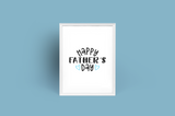 Personalised Happy Father's Day Blue Hearts Fathers Day Collection