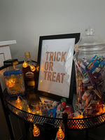 Trick Or Treat Autumn Halloween Seasonal Wall Home Decor Print