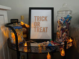 Trick Or Treat Autumn Halloween Seasonal Wall Home Decor Print