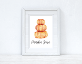 Pumpkin Season Tier Autumn Seasonal Wall Home Decor Print