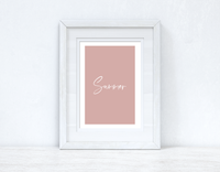 Summer Nude Pink Summer Seasonal Wall Home Decor Print