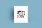 Personalised Surviving Fatherhood One Beer At A Time Fathers Day Collection