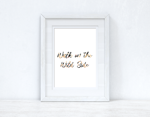 Walk On The Wild Side Animal Print Bedroom Home Simple Decor Wall Print