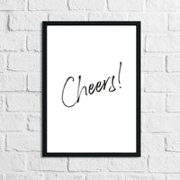 Cheers Drink Alcohol Wall Decor Print