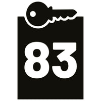 Wheelie Bin Caddy Recycle Home Decor Key House Number Sticker Label