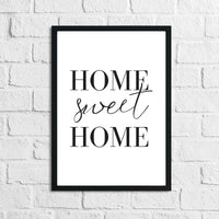 Home Sweet Home Simple Home Wall Decor Print