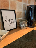 But First Tea Kitchen Simple Wall Decor Print