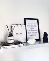 Invest In Your Hair It Is The Crown You Never Take Off Dressing Room Simple Wall Decor Print