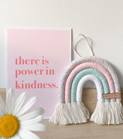 There Is Power In Kindness Inspirational Wall Decor Home Quote Print