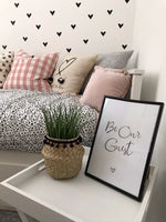 Be Our Guest Love Heart Bedroom Guest Room Wall Decor Print