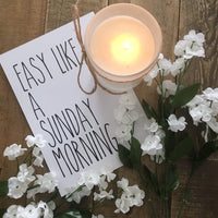 Easy Like Sunday Morning Simple Home Wall Decor Print