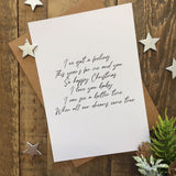 I've Got A Feeling Christmas Seasonal Wall Home Decor Print