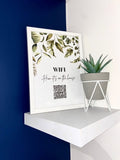 Wifi Hun Its On The House Wifi QR Scan Home Wall Decor Print