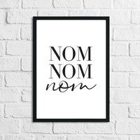 Nom Nom Nom Kitchen Simple Wall Decor Print